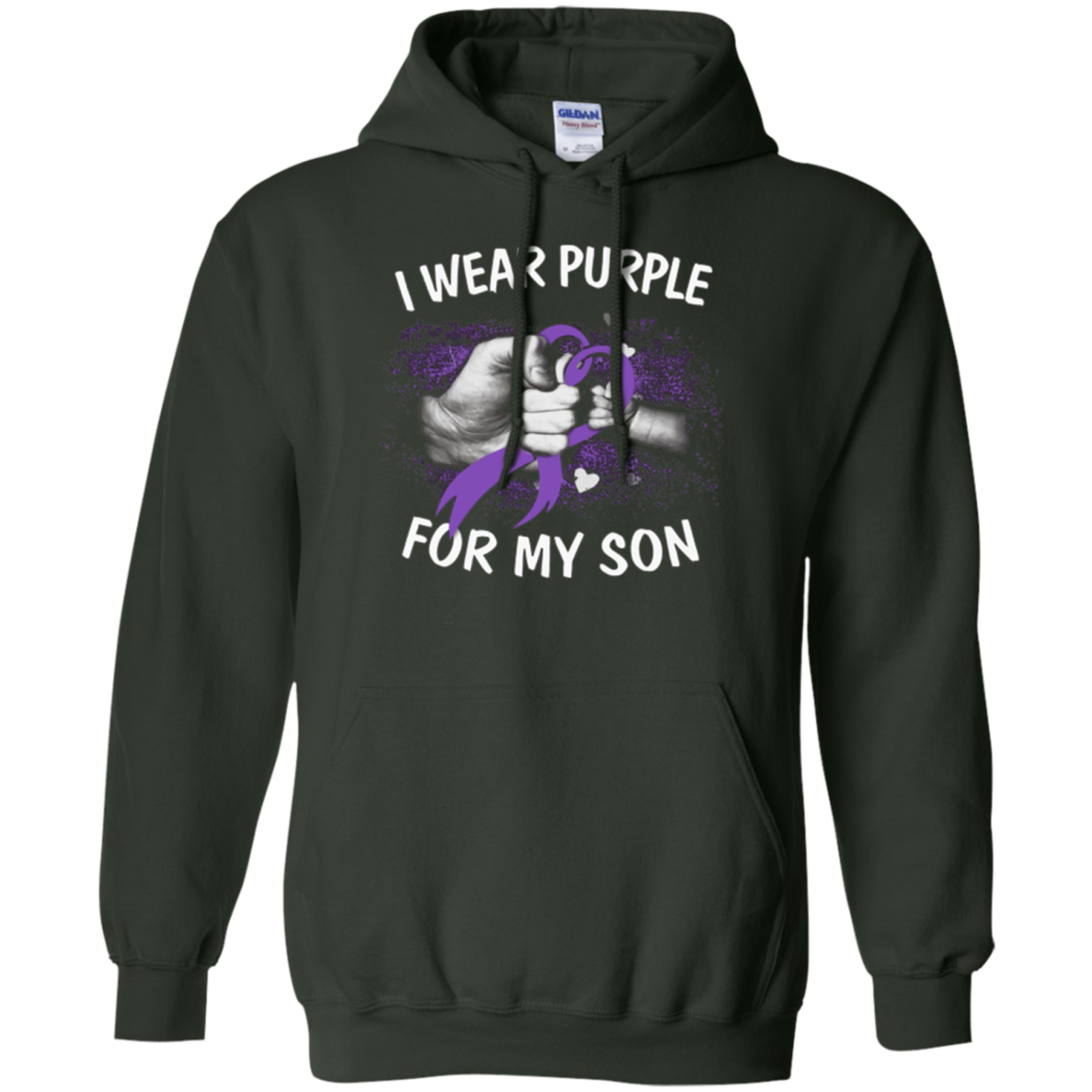 Alzheimer Awareness, I Wear Purple For My Son T-Shirt