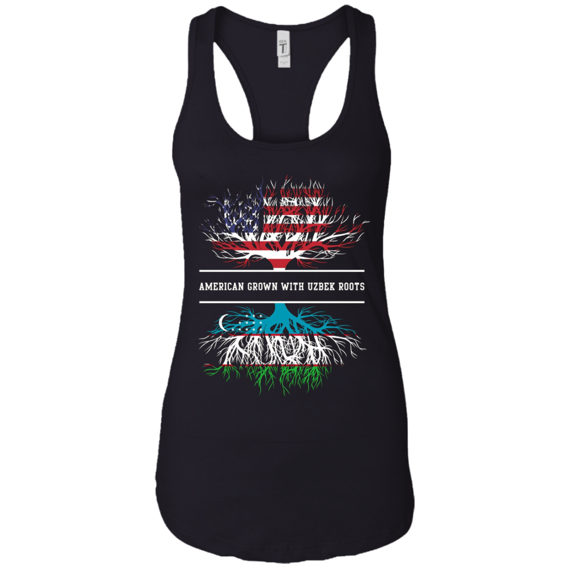 American Grown With Uzbek Roots T-Shirt Uzbekistan Tee