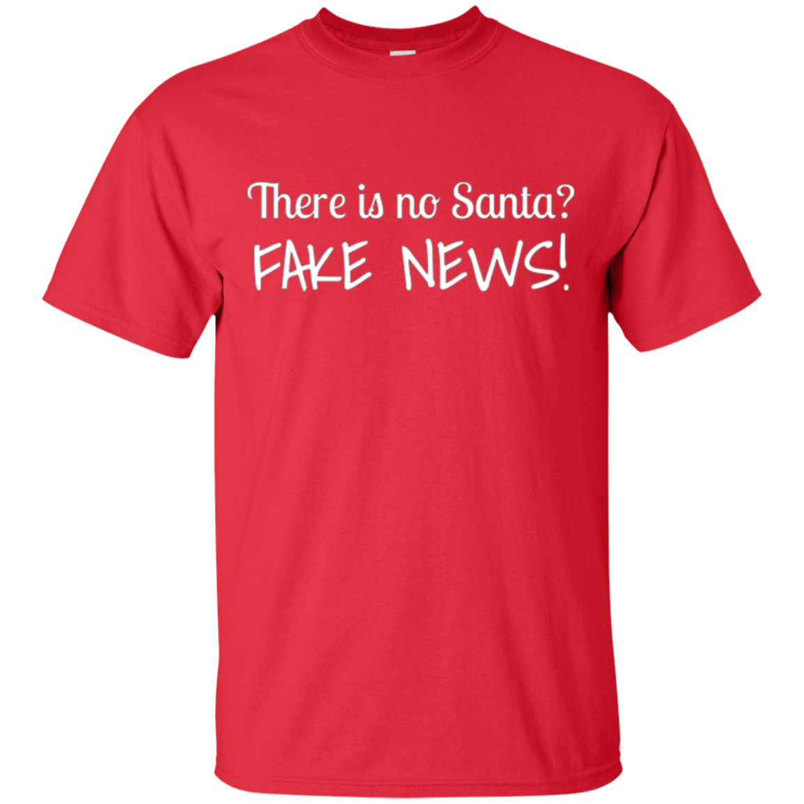 Santa Fake News T-Shirt Trump Joke Funny Christmas Gift