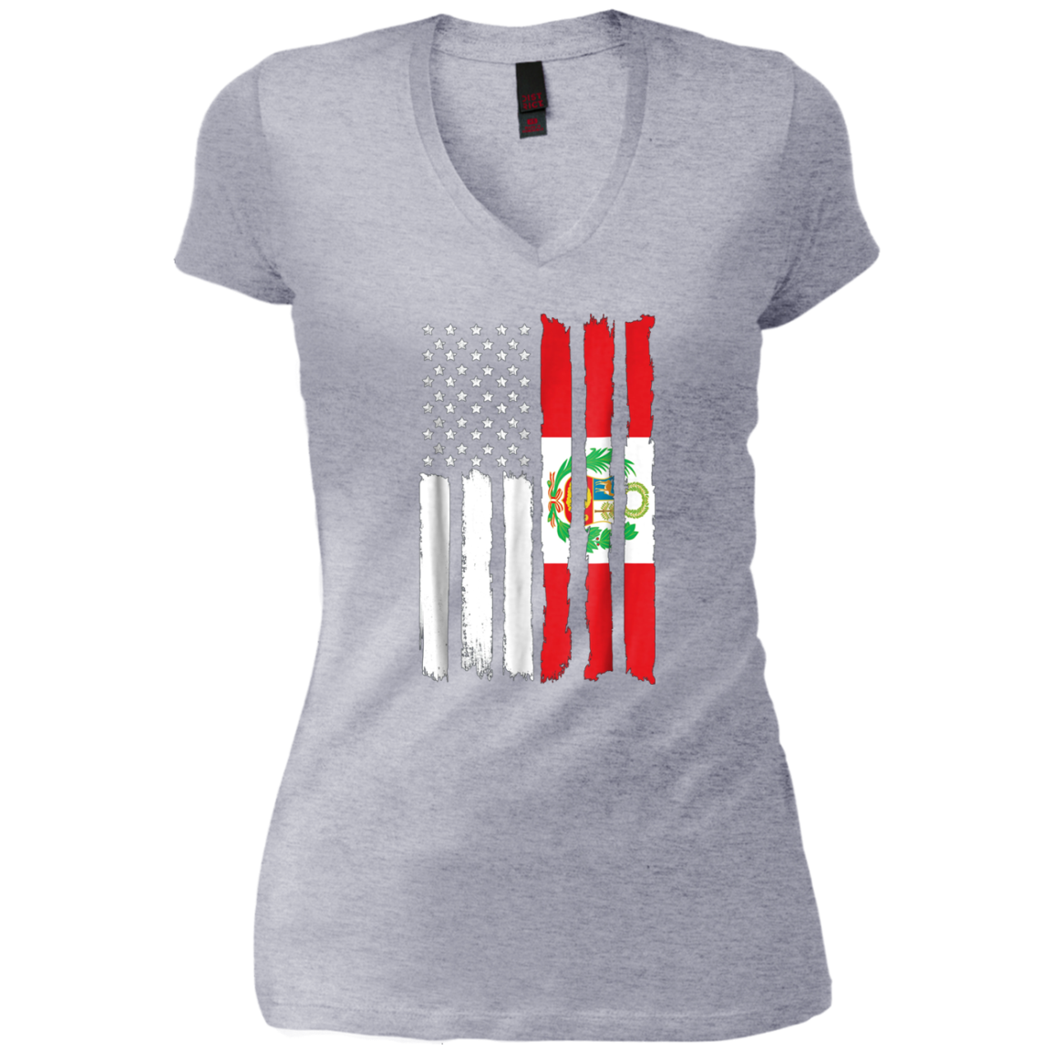 American Peru Patriotic Flag T-shirt