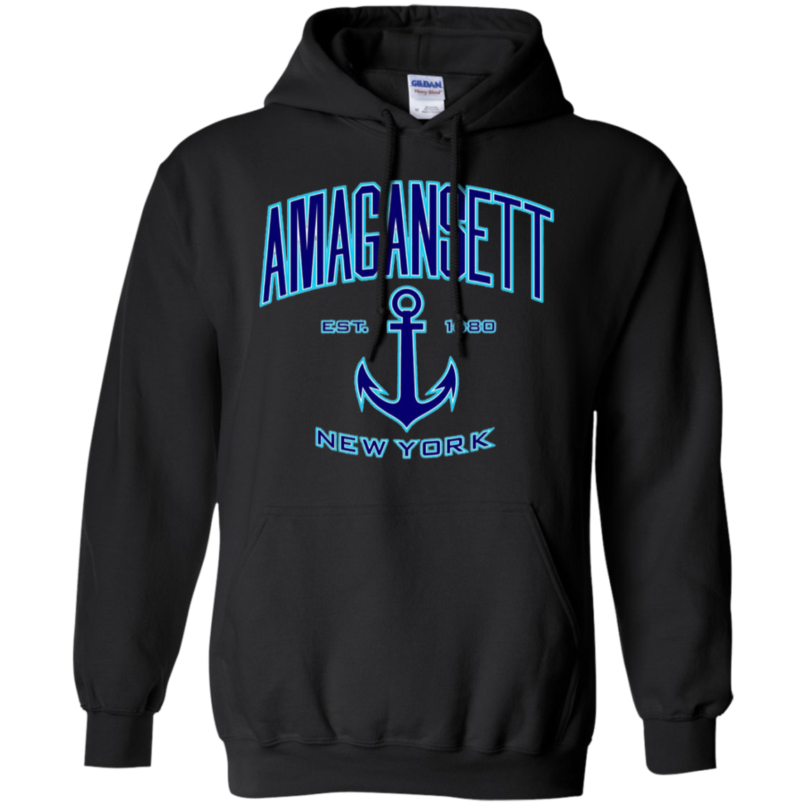 Amagansett, New York T-Shirt (Blue/Aqua)