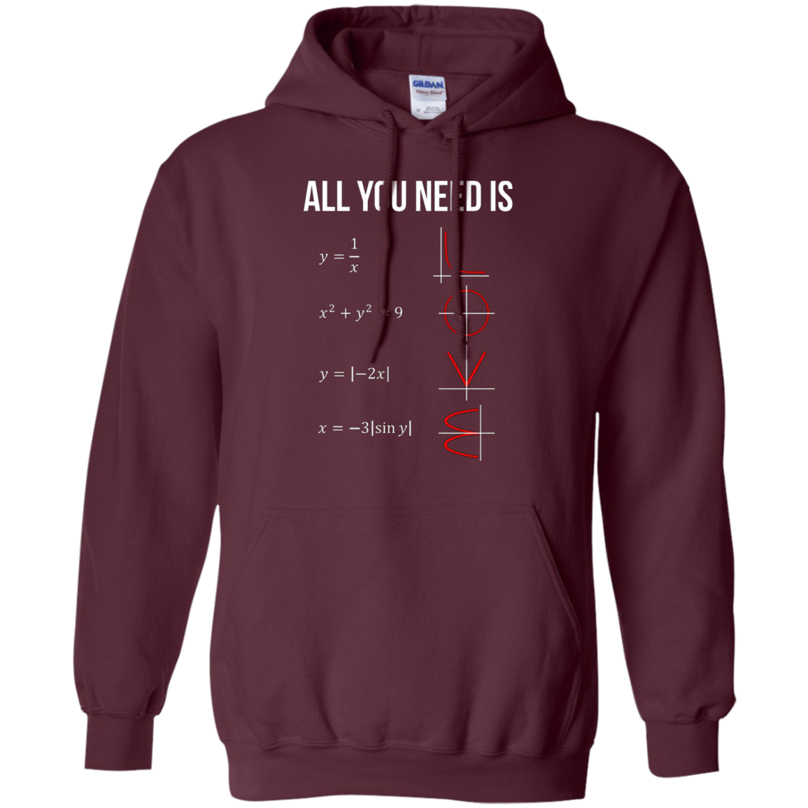 All You Need Is Love Math T-shirt