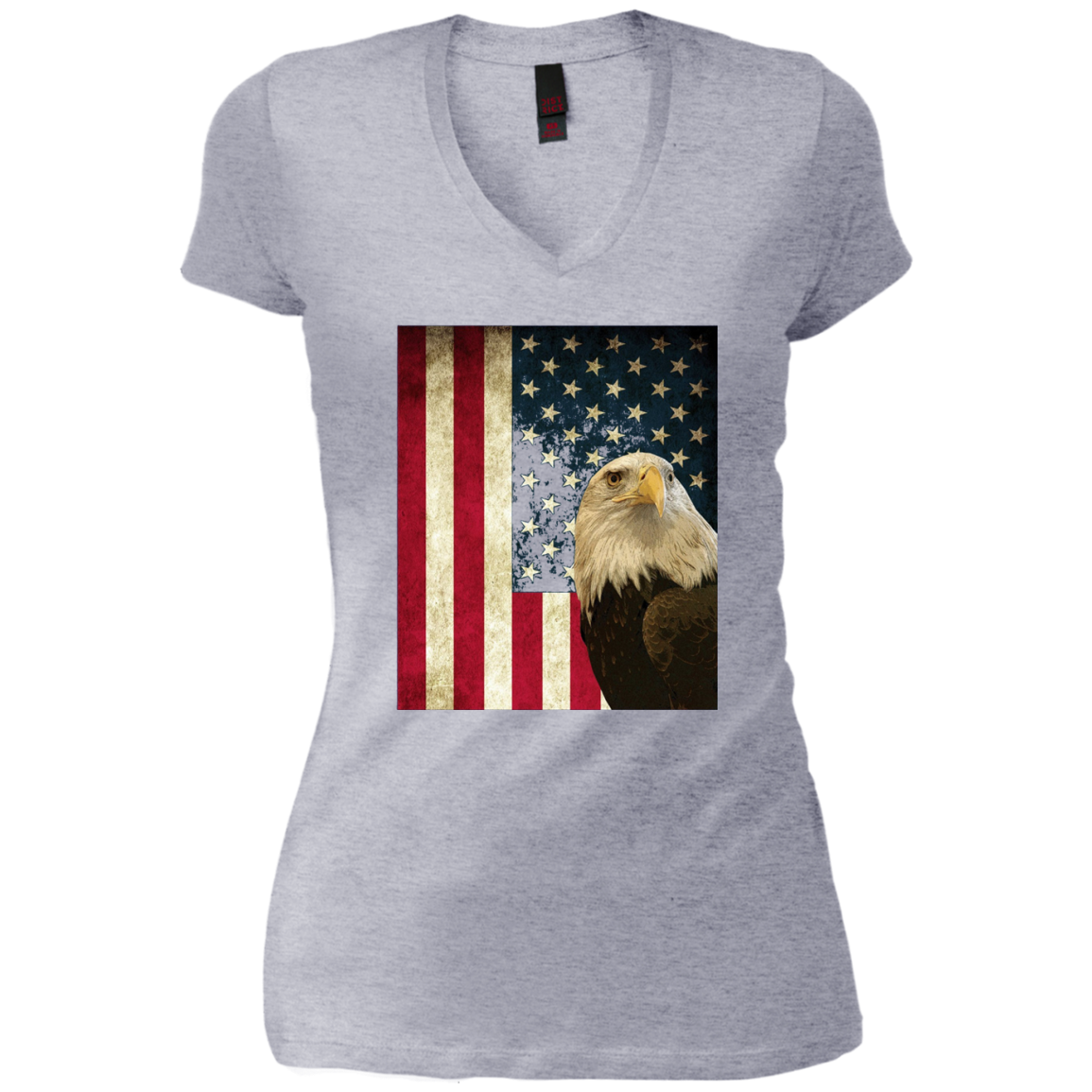 American Bald Eagle Retro Flag Long Sleeve Shirt, Patriotic
