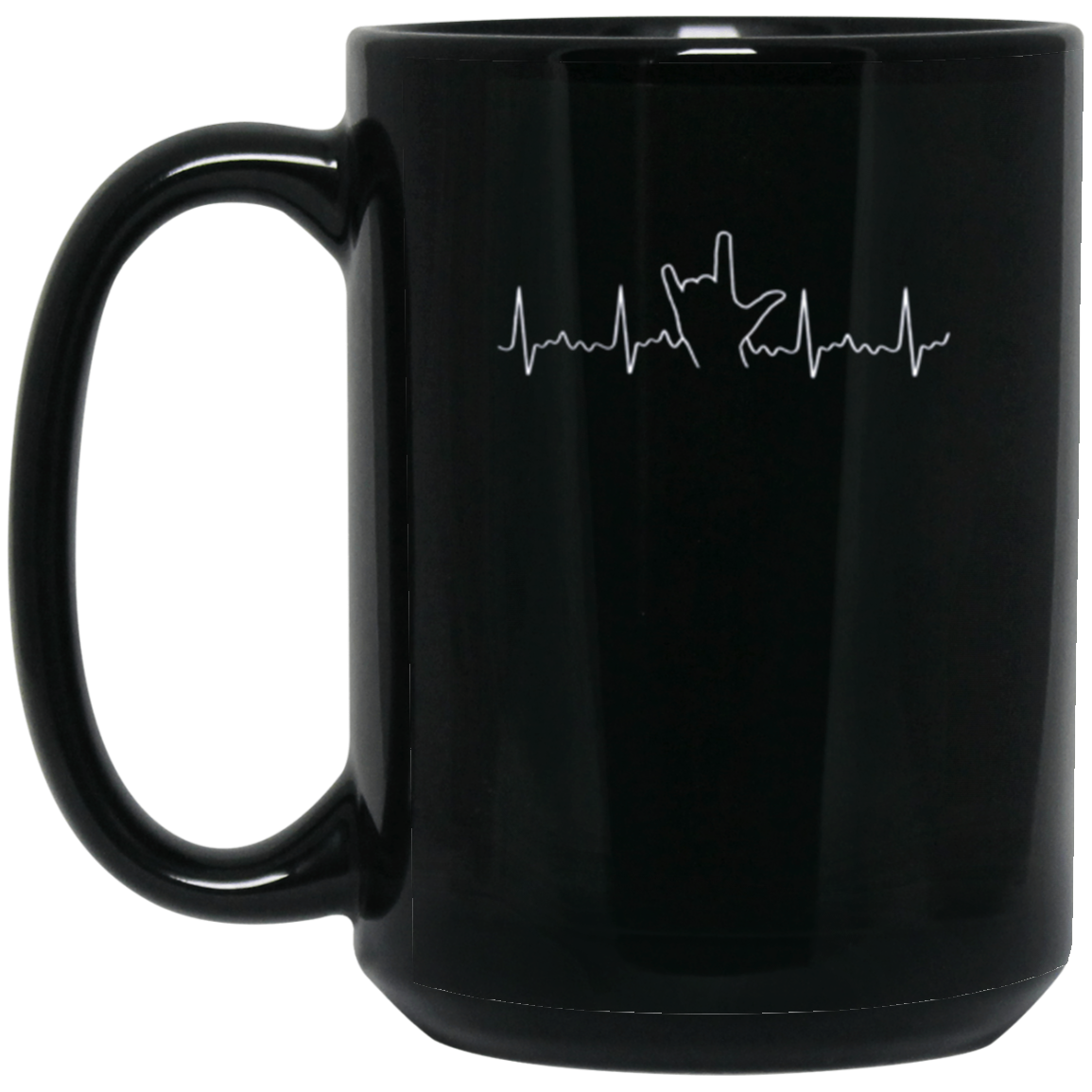 American Sign Language Heartbeat I Love You Asl T-Shirt