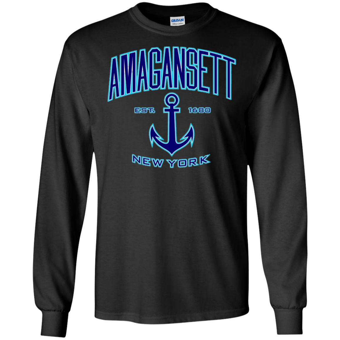 Amagansett, New York T-Shirt (Blue/Aqua)