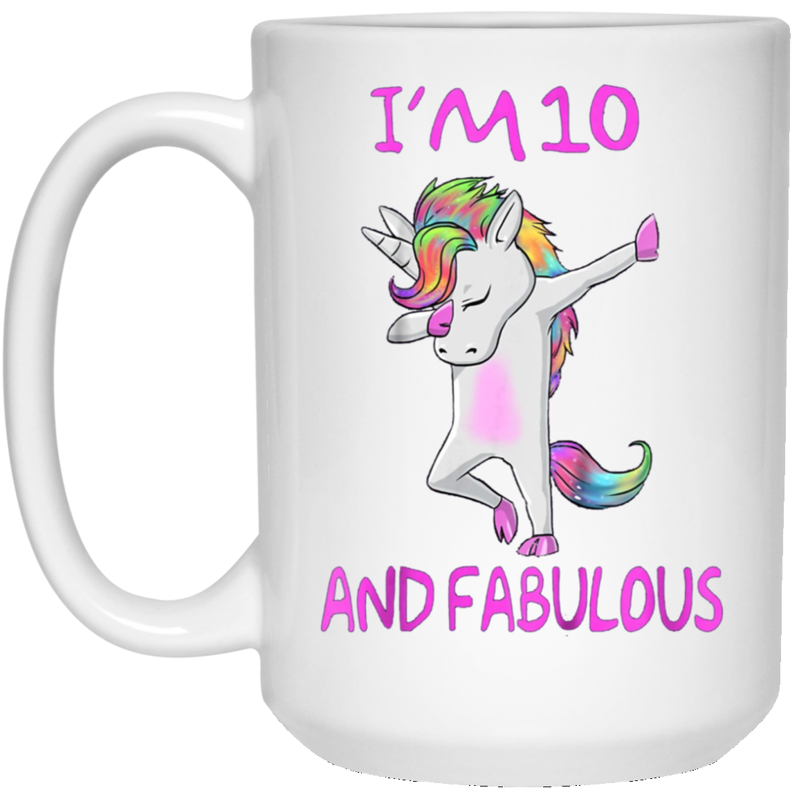 10 and fabulous sweet tenth-Birthday unicorn dab t shirt