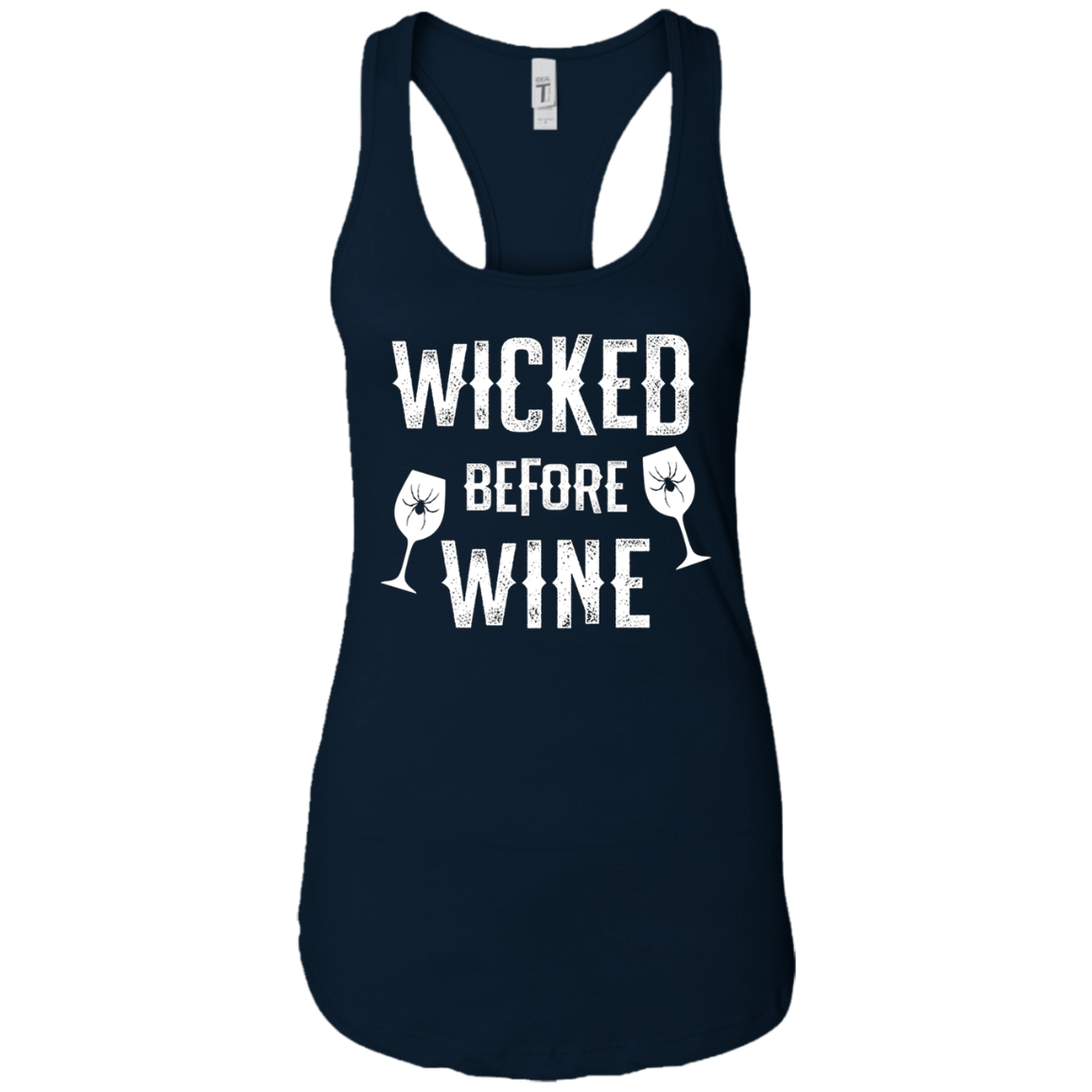 Funny Halloween Wine Long Sleeve Shirt Wicked Before Wine