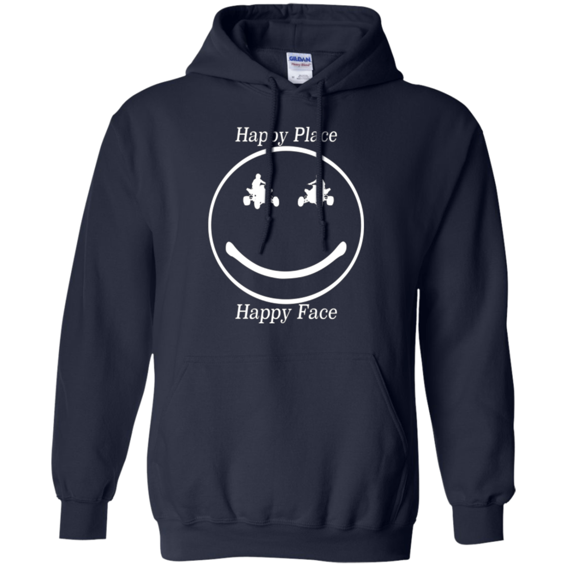 ATV Motocross Happy Place Happy Face t-shirt