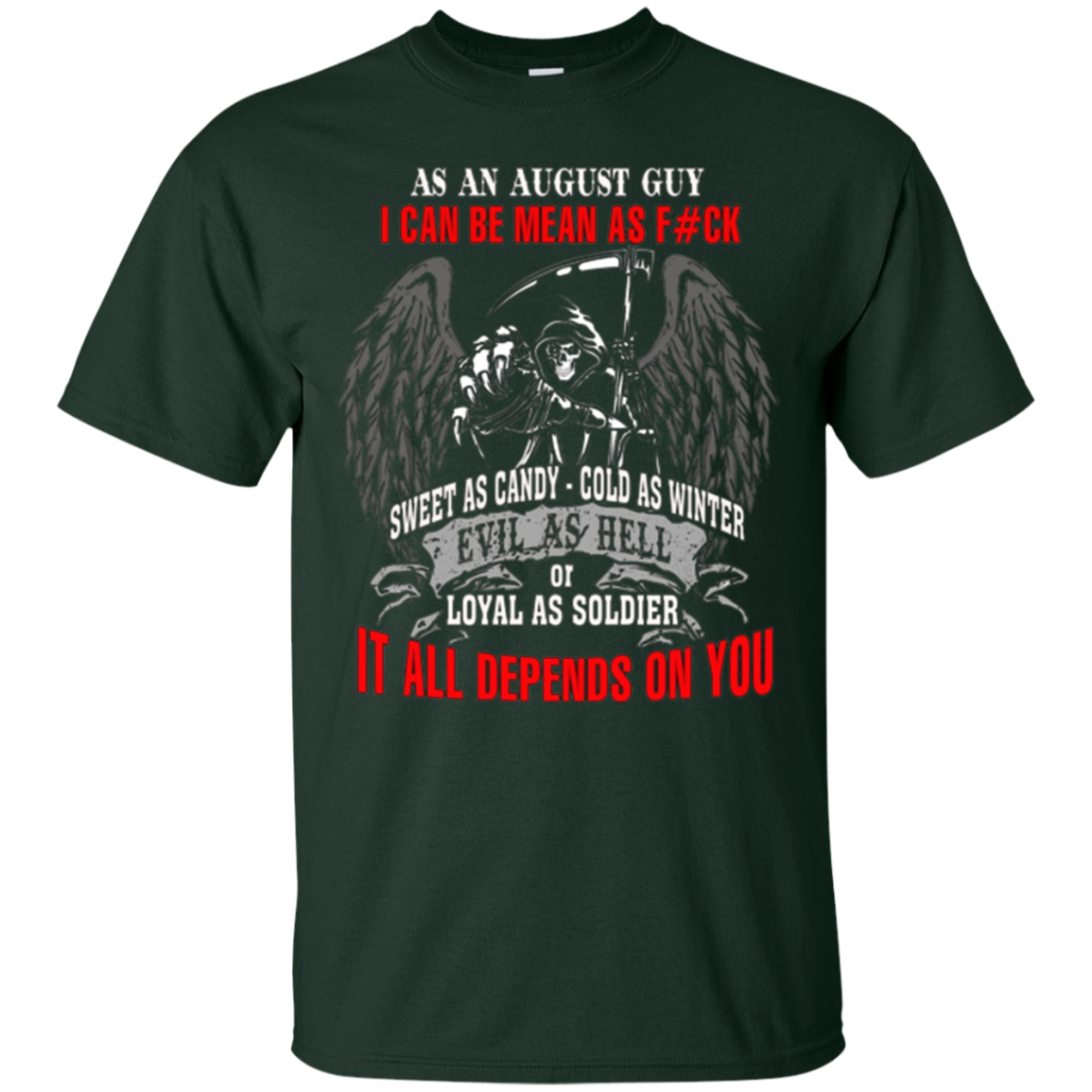 as a august guy t-shirt