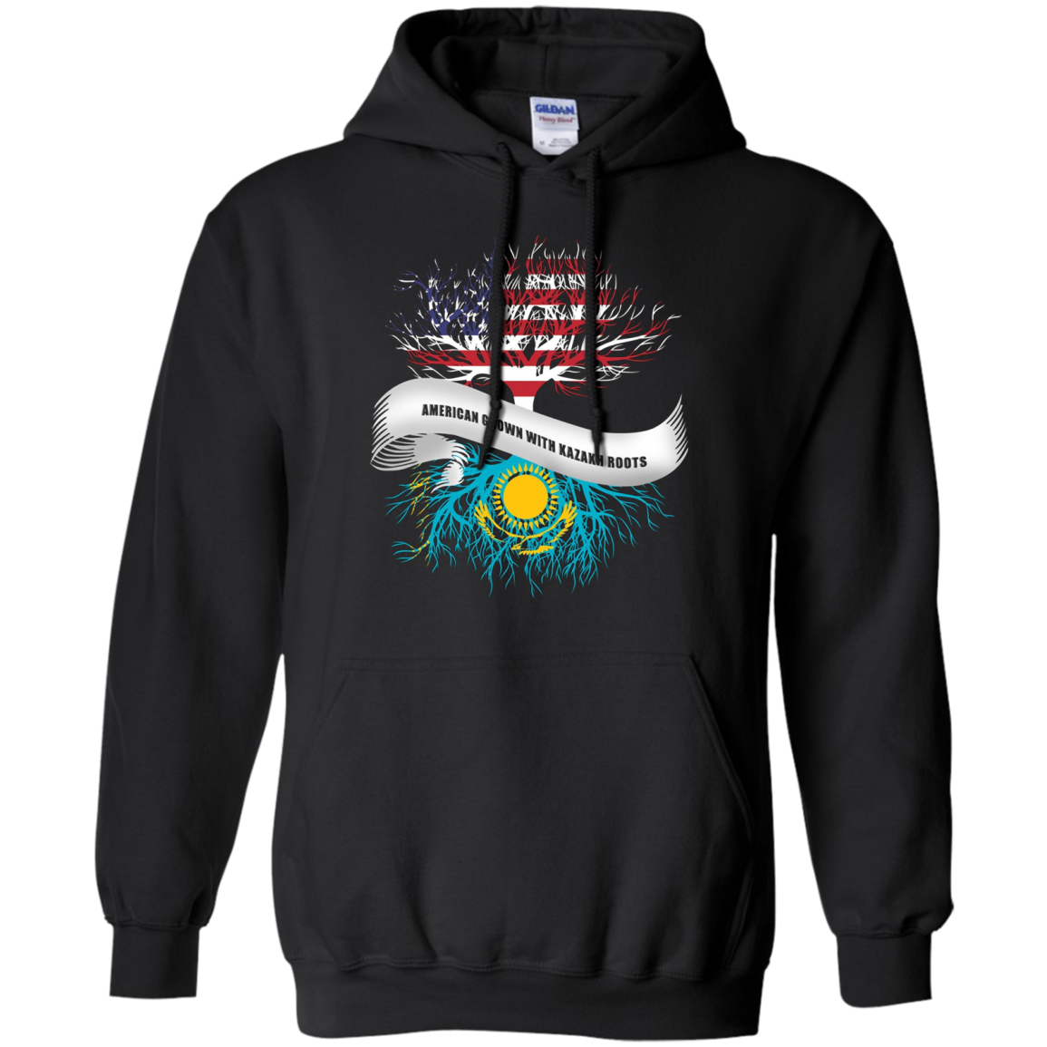 American Grown with Kazakh Roots T-Shirt Kazakhstan Tee