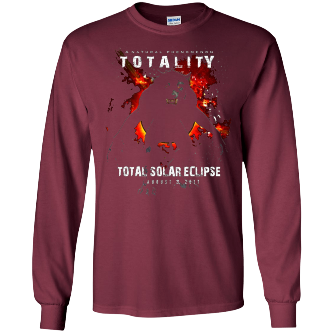 A solar-eclipse WEREWOLF Sun, Moon and Earth T Shirt