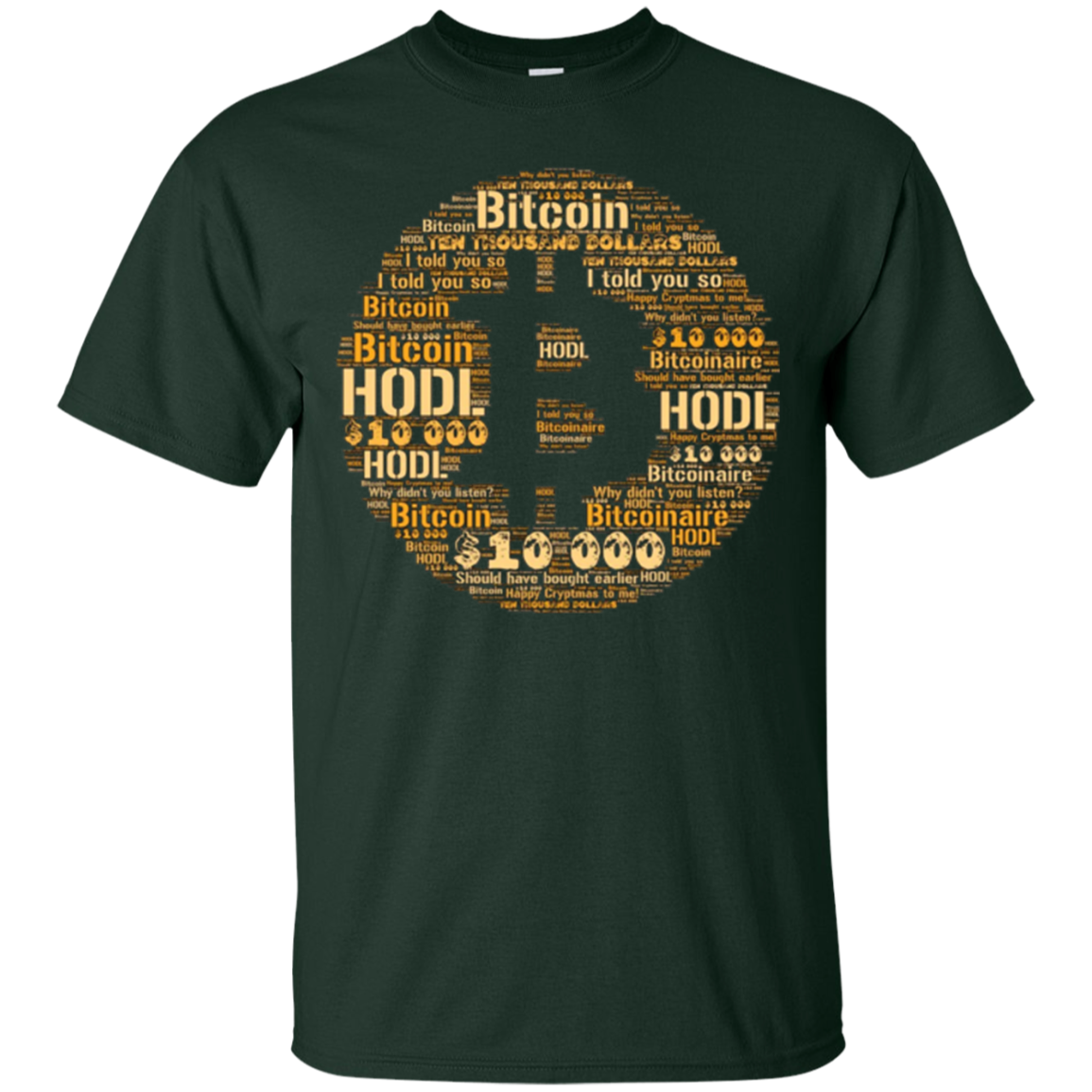 $10,000 Bitcoin - Cryptocurrency Shirt For Crypto Traders