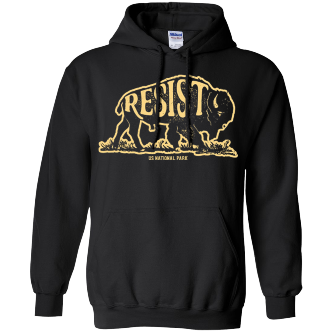 ALT US National Park Resist Service T shirt Bison Vintage