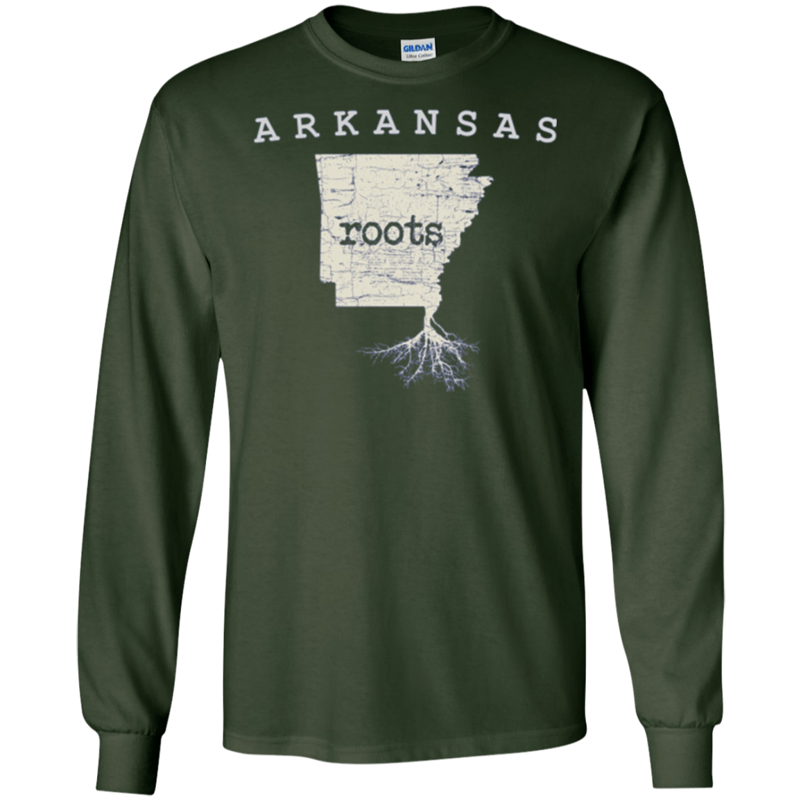 Arkansas Roots Long Sleeve T-shirt, Love Home Native State