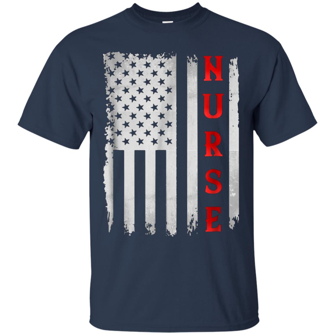 American Flag Nurse Gift T-Shirt