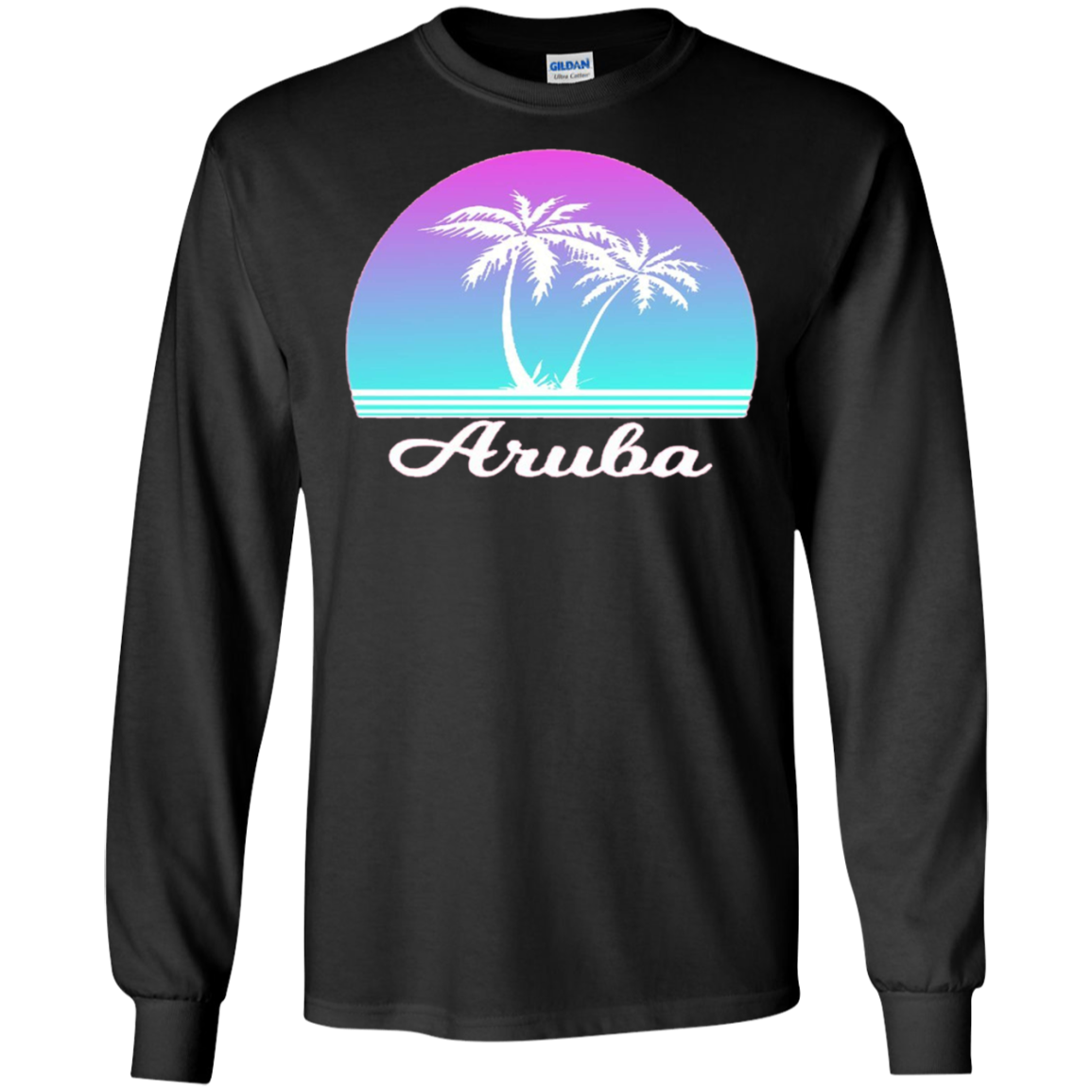 Aruba Souvenir TShirt Tropical Palm Tree Beach Travel Gift