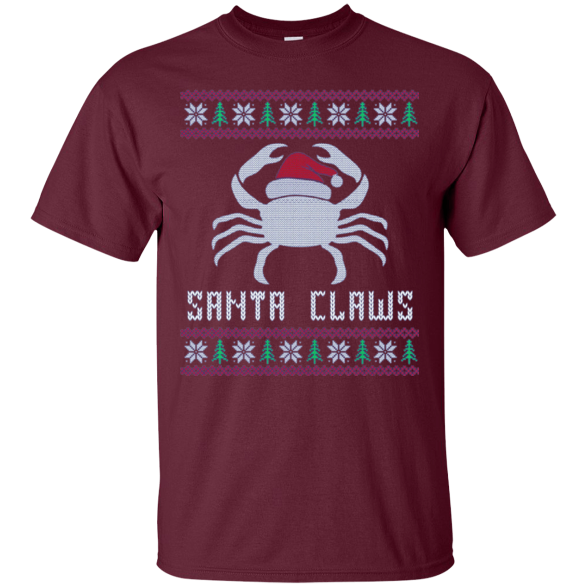 Santa Claws Festive Crab Ugly Christmas Gift Long Sleeve