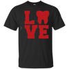 Image of AfhhF Women's Love Dental Tooth Summer Short Sleeve Tee Shirt Crew Neck Tees
