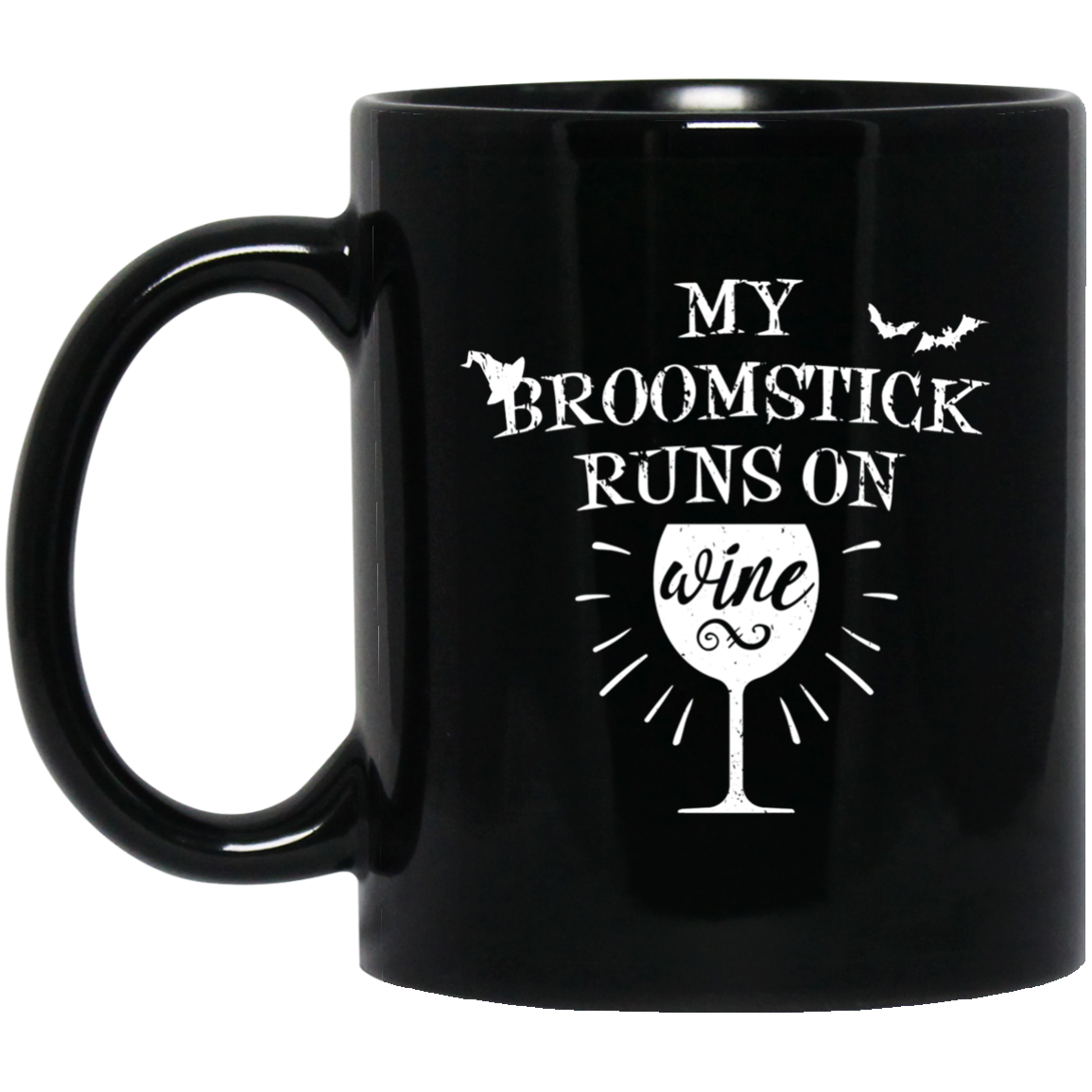 Witchy My Broomstick Runs on Wine T-Shirt