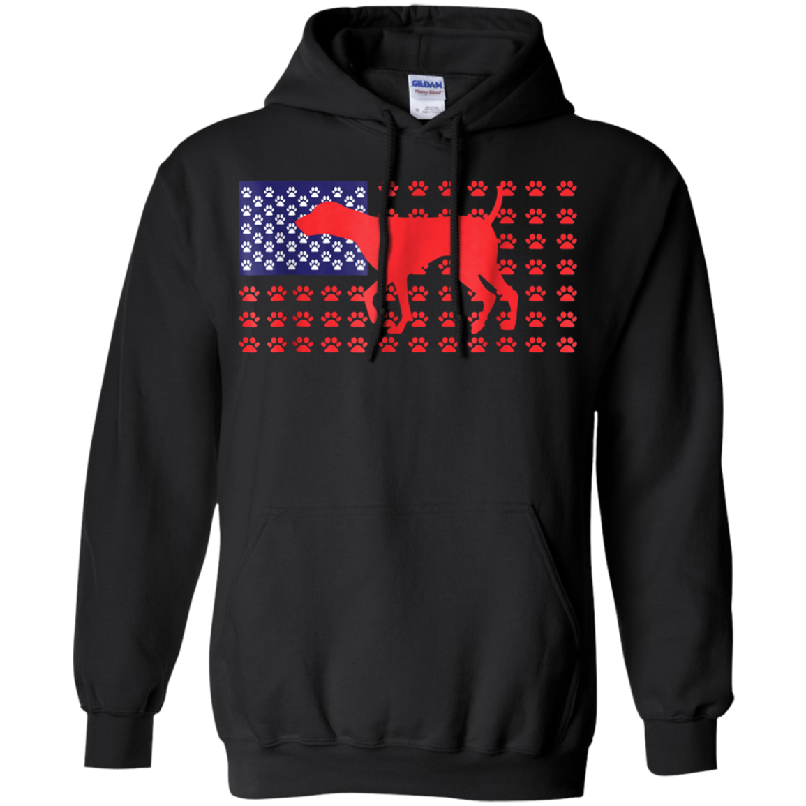 4th of July Tshirt, German Shorthaired Pointer American Flag