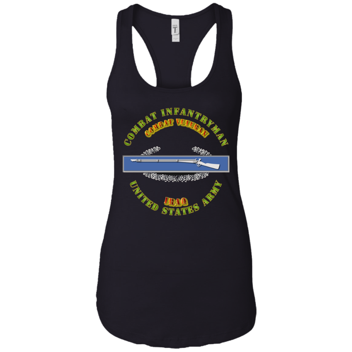 Army - CIB - 1st Award - Combat Veteran - Iraq Tshirt