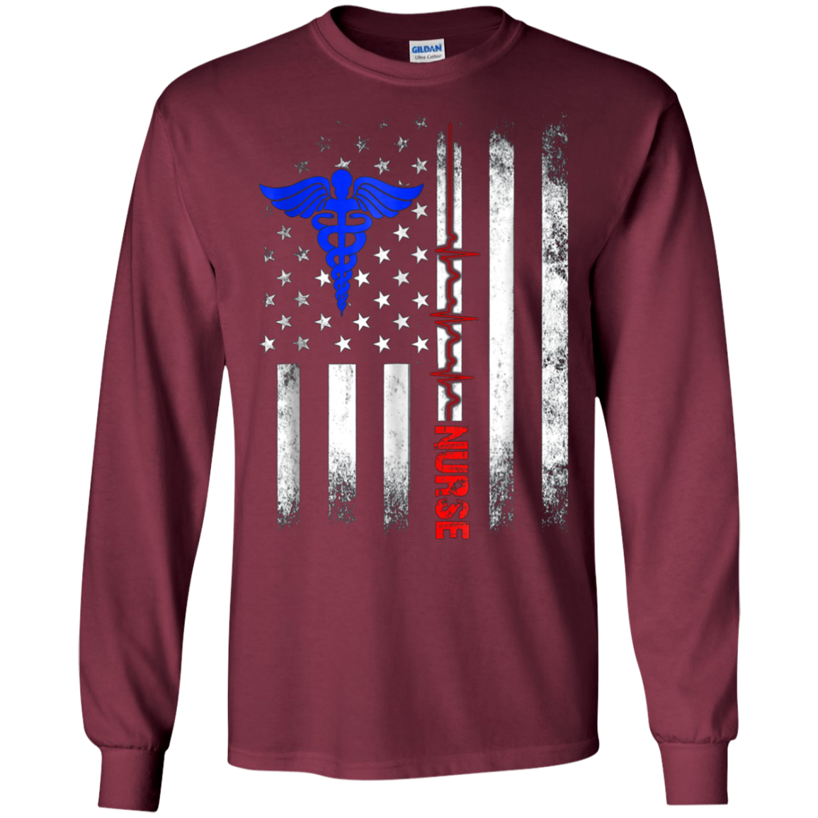 American Flag Nurse 2018 T-Shirt-Best Gifts for Nurses