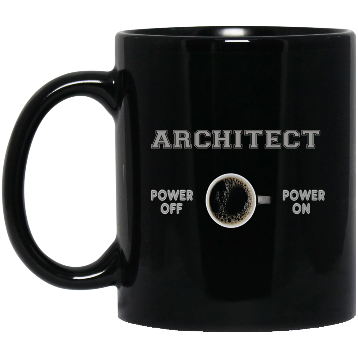 Architect T-shirt - Architect Powered By Coffee - Funny Gift