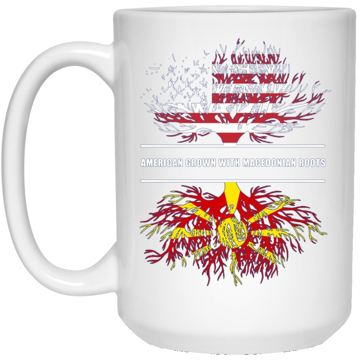 American Grown With Macedonian Roots T-Shirt Macedonia Shirt