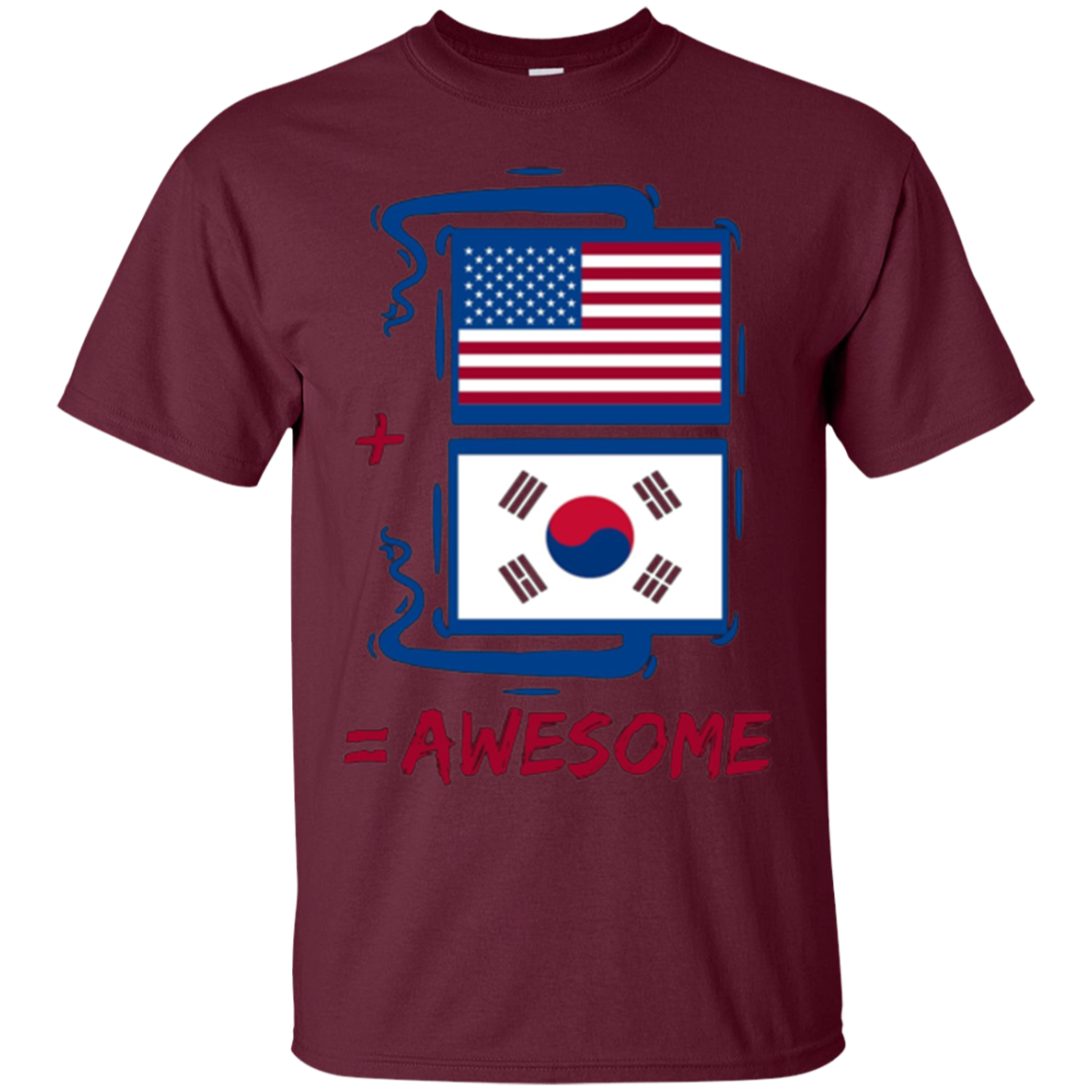 American +South Korea = Awesome Korean Flag Shirt