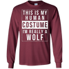 Image of Wolf Halloween Costume Shirt Funny Easy for Kids Men Women