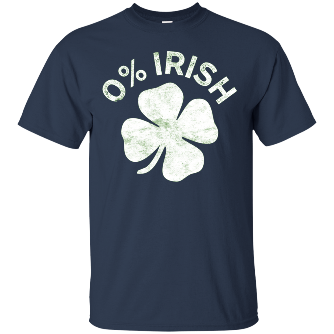 0% Irish T-Shirt Vintage Saint Patrick Day Gift