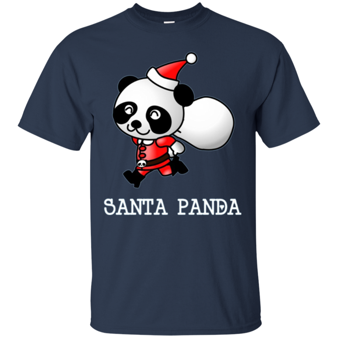Santa Panda Cute Panda Bear Christmas T-Shirt