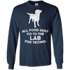Image of All Food Must Go To The Lab For Testing Black Lab T-Shirt
