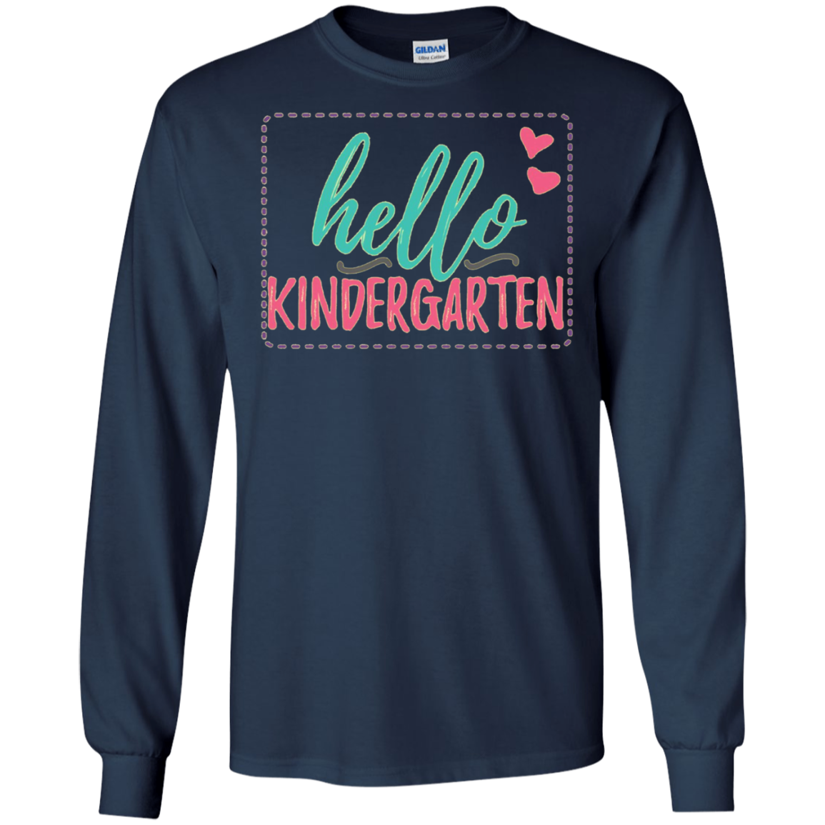 "Hello Kindergarten" Shirt for Kindergarten Girls, Teachers