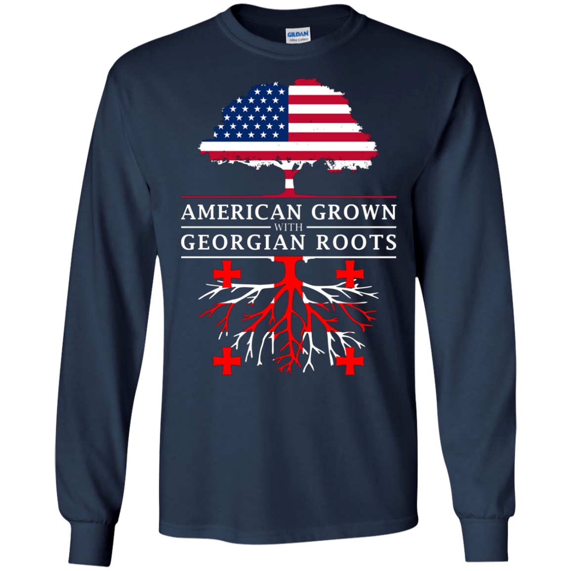 American Grown with Georgian Roots - Georgia T-Shirt