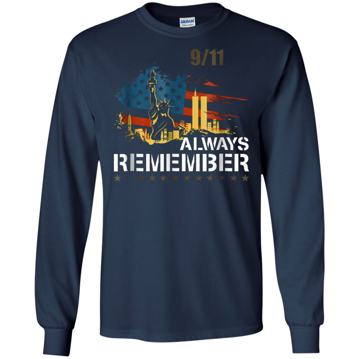 Always Remember 9/11 Patriot Day Memorial Tshirt