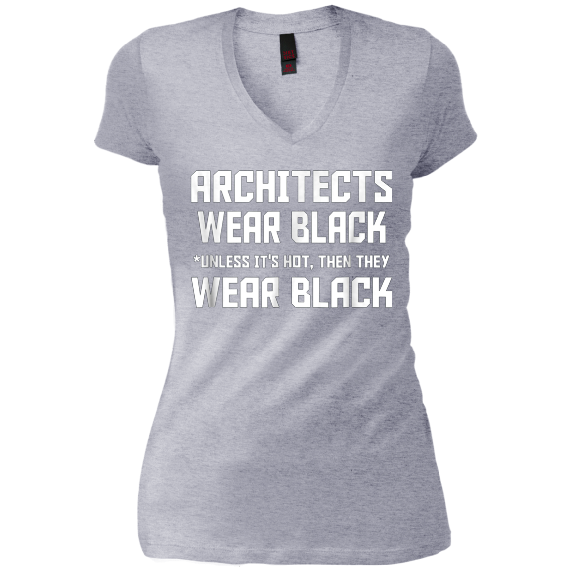 Architects wear black unless it is hot then they wear black