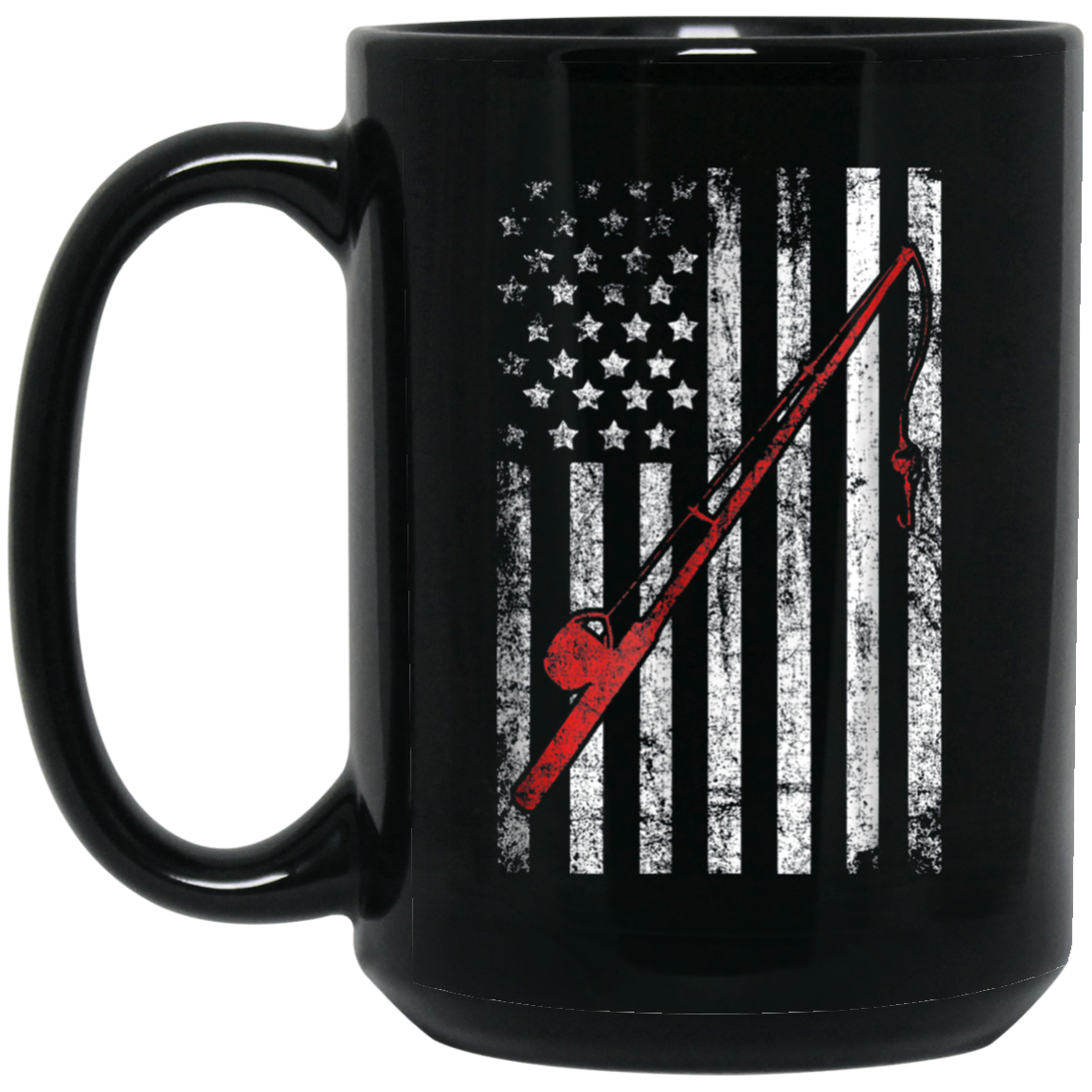 American Flag Patriotic Fishing T shirt