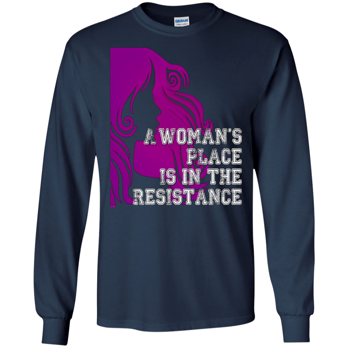 A Woman's Place Is In The Resistance Shirt Varsity Protest