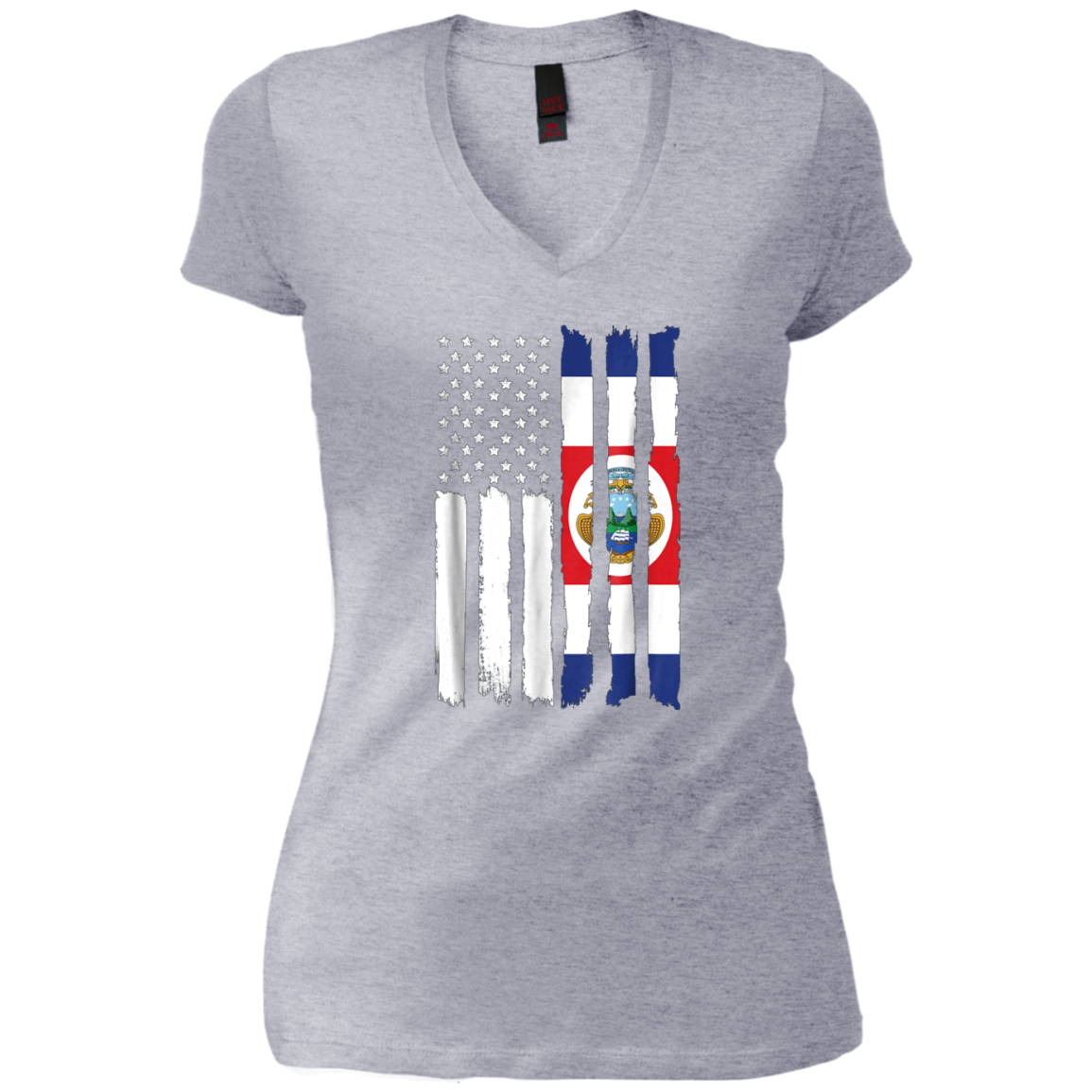 American Costa Rica Patriotic Flag T-shirt