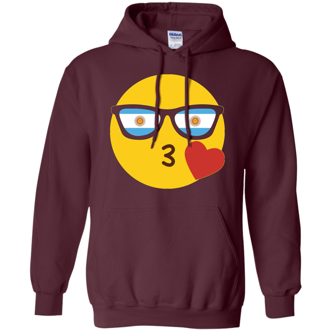 Argentina T-Shirt Emoji Argentine Flag Sunglasses Funny Tee