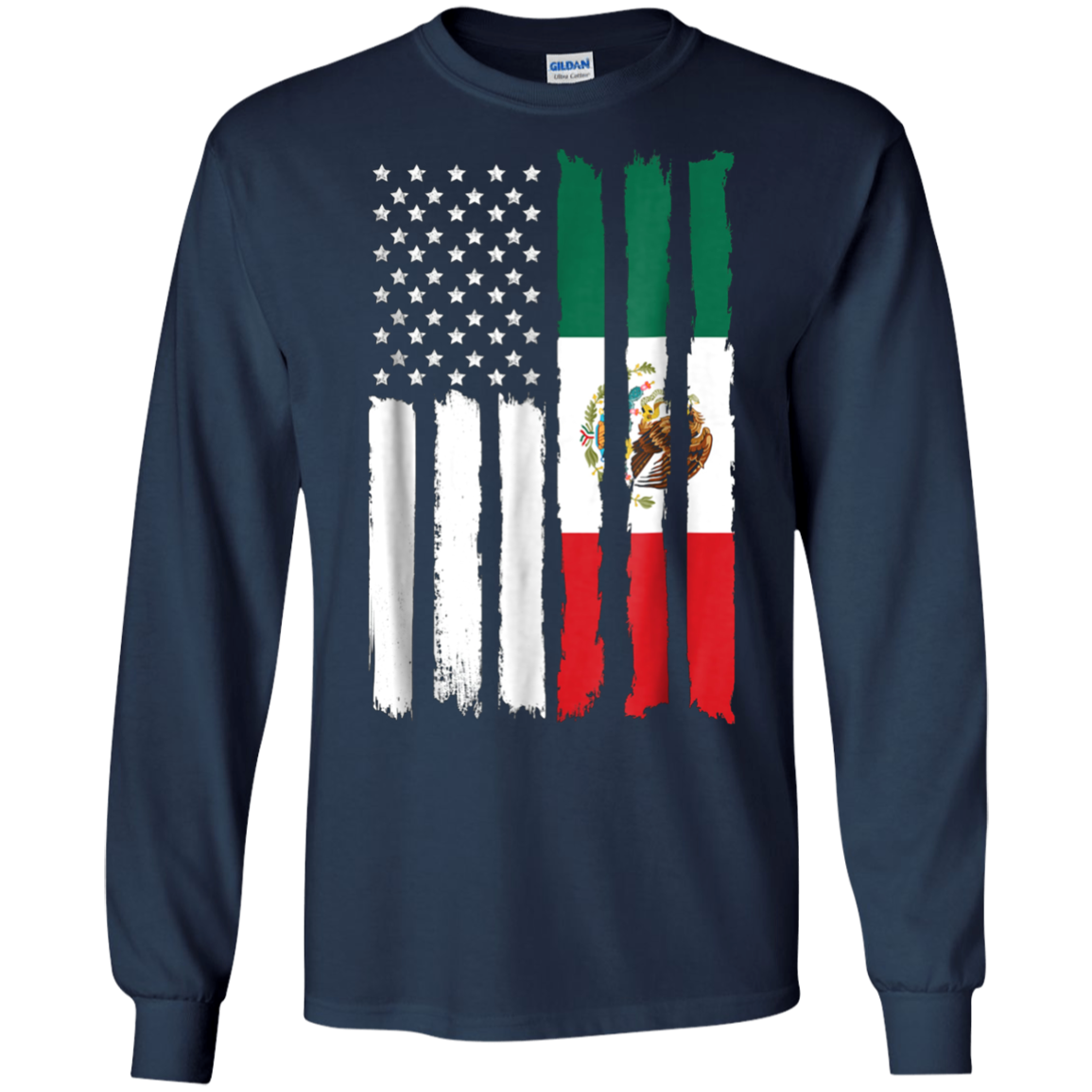 American Mexico Patriotic Flag T-shirt