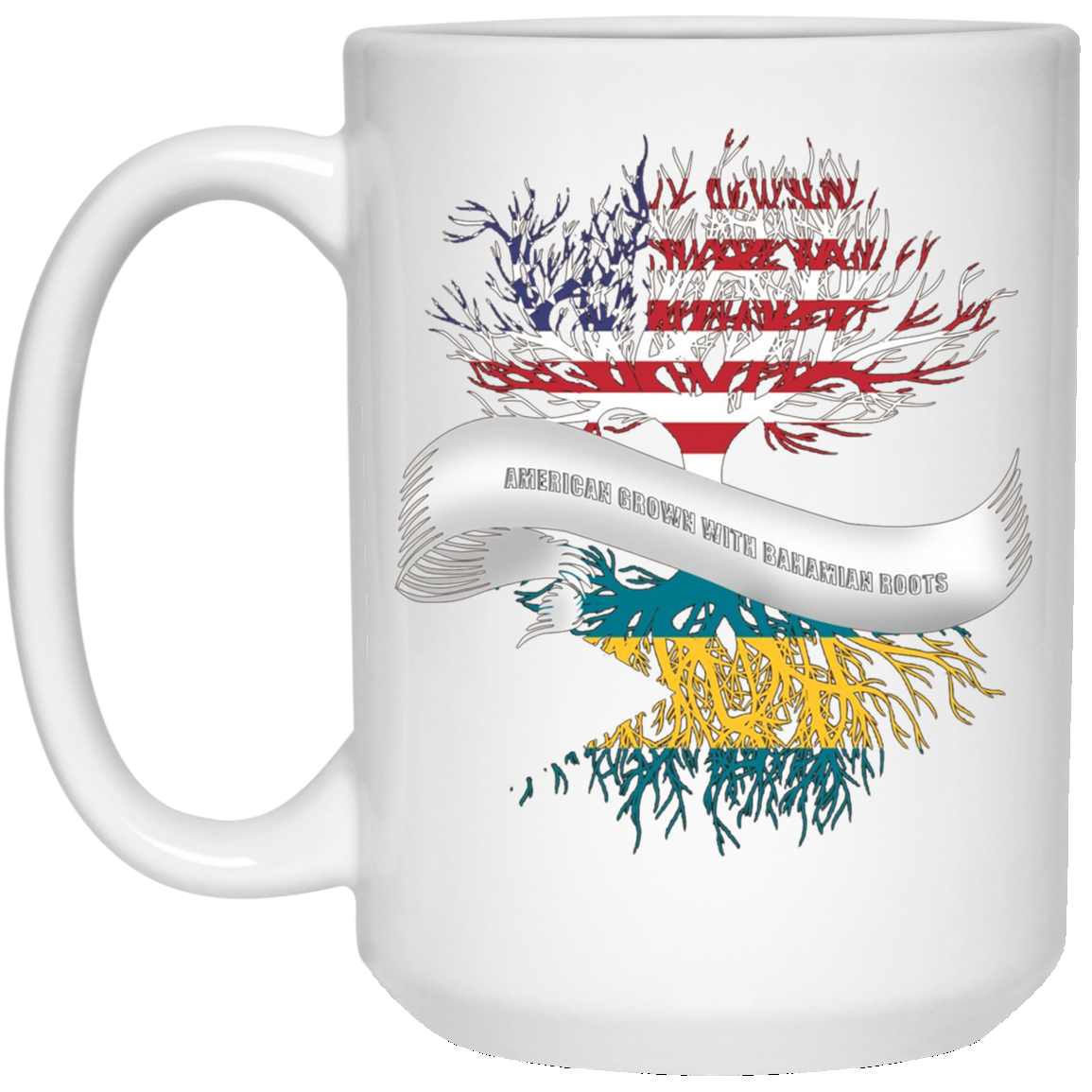 American Grown with Bahamian Roots T-Shirt Bahamas Tee