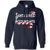 Image of Santa Loves Accountants T-Shirt Numbers Gift Tee