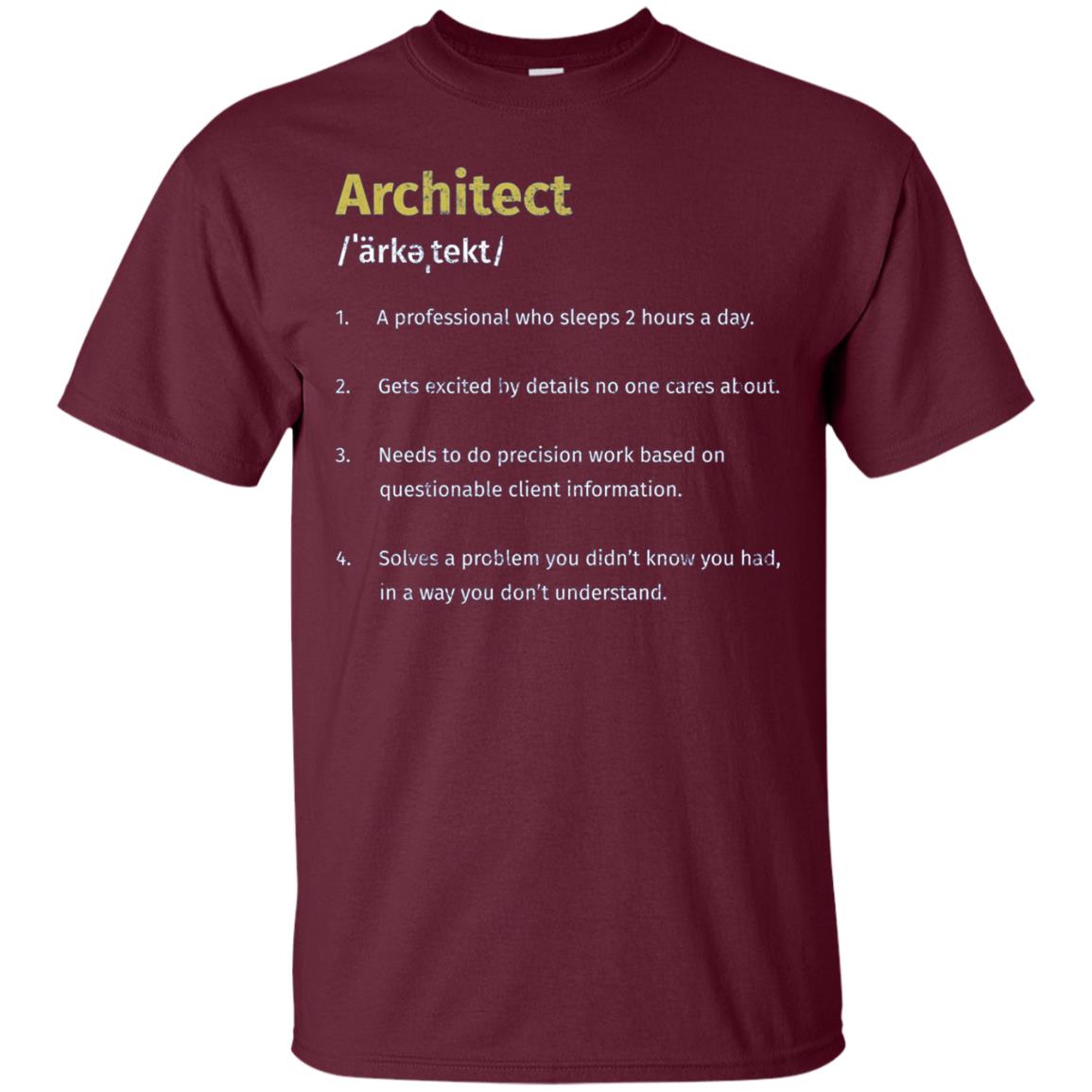 Architect Definition Architecture Distressed Long T-Shirt
