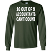 Image of 10 out of 9 accountants can't count | Funny CPA Quote Tshirt