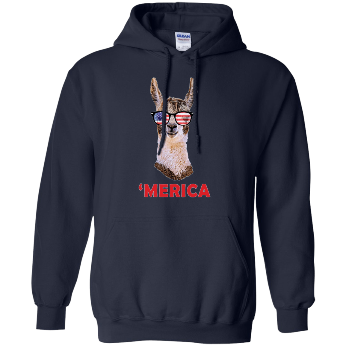 'Merica Llama Patriotic USA July 4 Sunglasses Funny T-Shirt