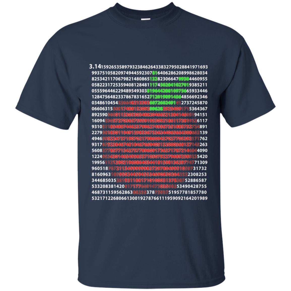 Apple Pi Day Shirt 3.14 First 1,000 Digits | FUNNY PI SHIRT
