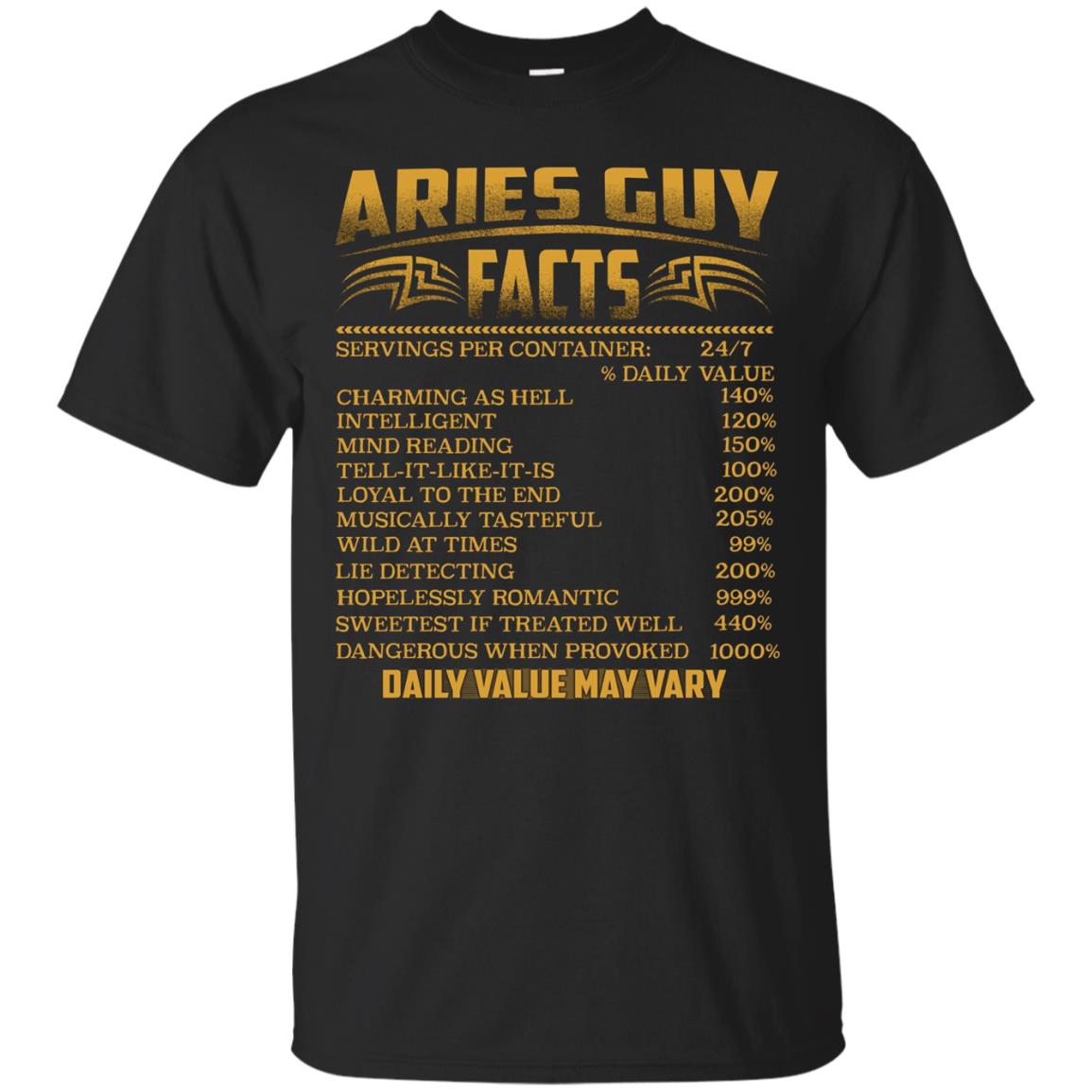 Aries GUY FACTS FUNNY T-SHIRT