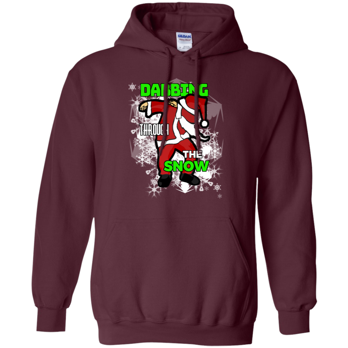 Santa Dabbing Through The Snow Cute Christmas Tee Shirt